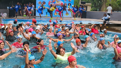 Over 100 participants take the plunge at city Aqua Zumba session