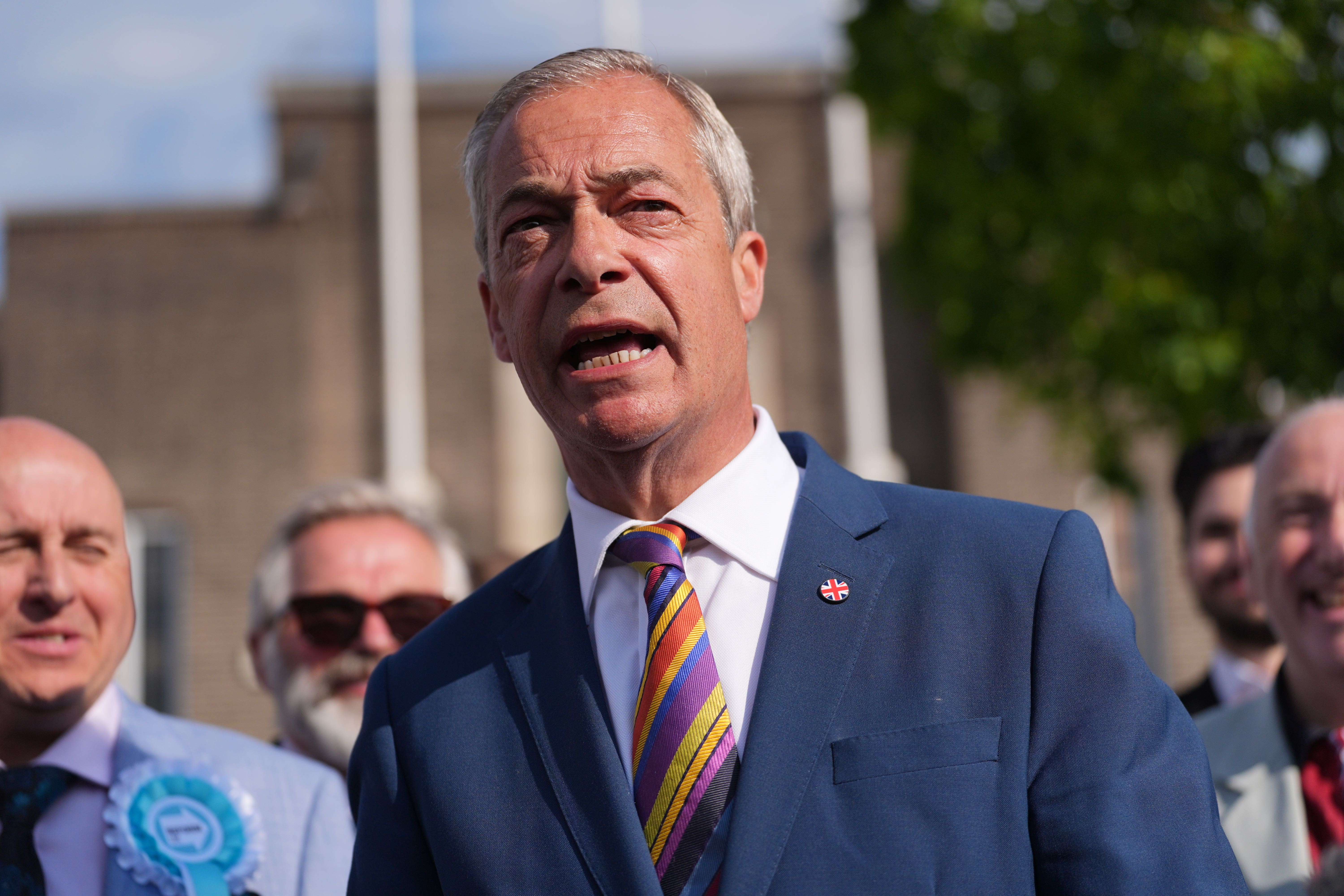Nigel Farage continues to face questions over an undeclared £5 million gift from a major Reform UK donor (Yui Mok/PA)
