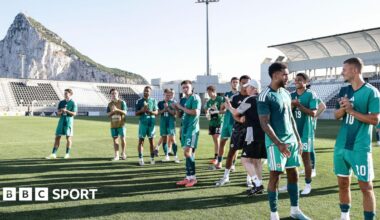 Northern Ireland players after the game
