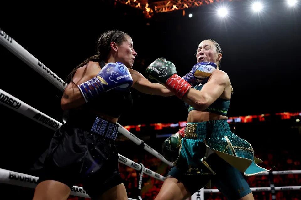 Jade Jones during her boxing fight