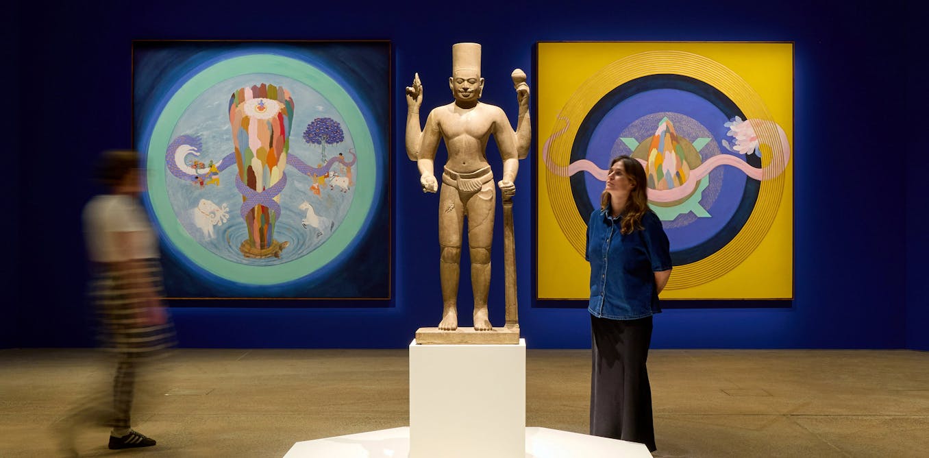 In an exhibition tracing 1,500 years of art, Vishnu’s avatars offer tonic for our times