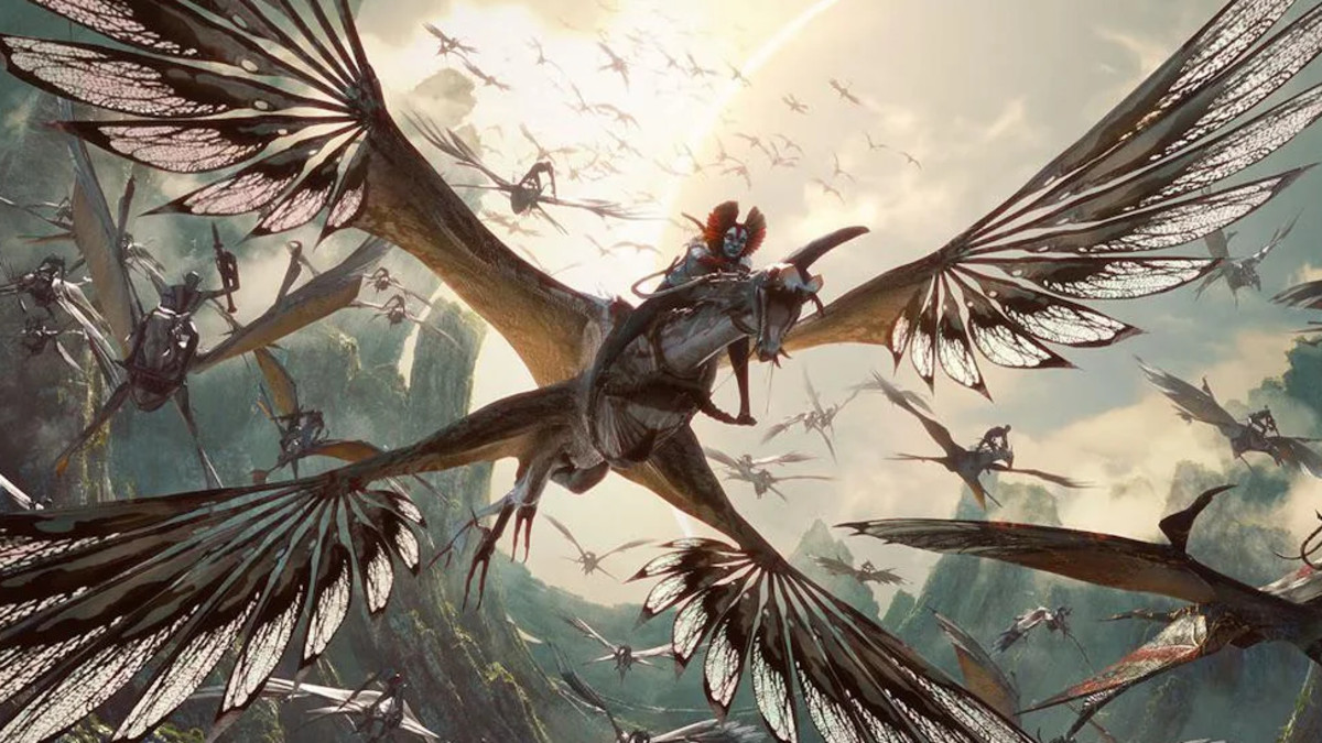 The Nightwraith, an alien flying creature from the movie Avatar: Fire &amp; Ash