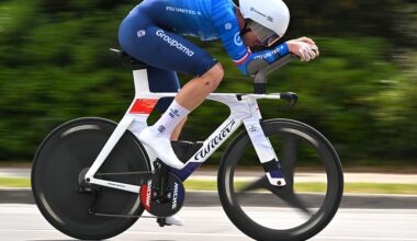 MASSA, ITALY - MAY 19: Remi Cavagna of France and Team Groupama - FDJ United competes during the 109th Giro d&amp;apos;Italia 2026, Stage 10 a 42km individual time trial stage from Viareggio to Massa / #UCIWT / on May 19, 2026 in Massa, Italy. (Photo by Tim de Waele/Getty Images)