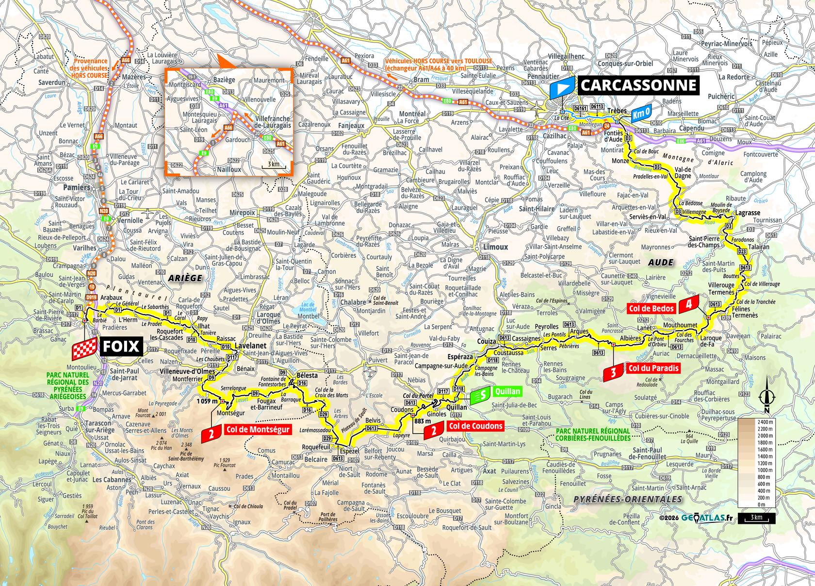 Route information for the 2026 Tour de France