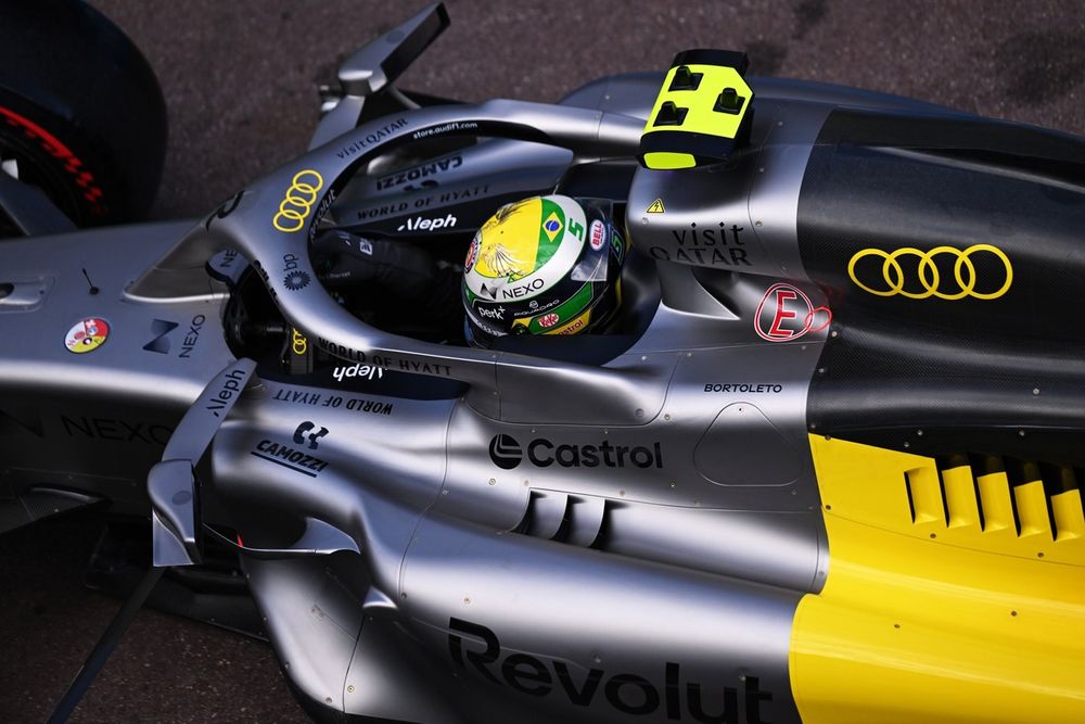 Mellow yellow: The Audi appears to handle well in Monaco