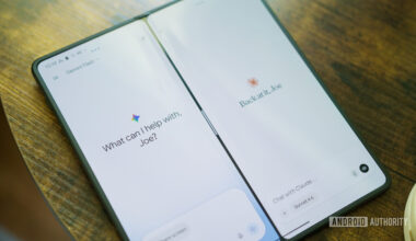 Gemini and Claude apps running side-by-side on an Android phone.