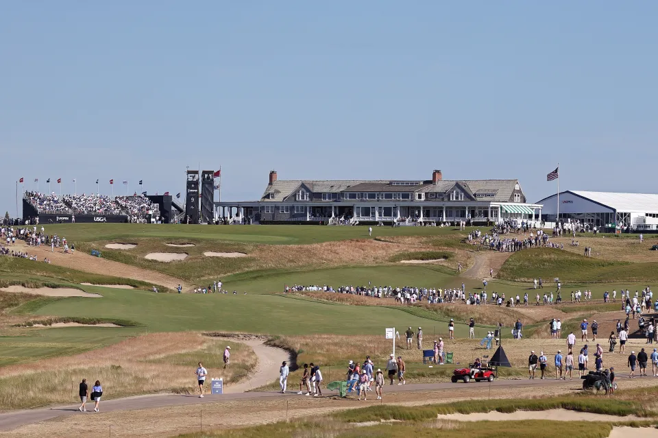 A general view of of the clubhouse during the third round of the 126th U.S. OPEN at Shinnecock Hills Golf Club on June 20, 2026