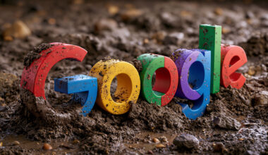 Google Logo Stuck In Mud