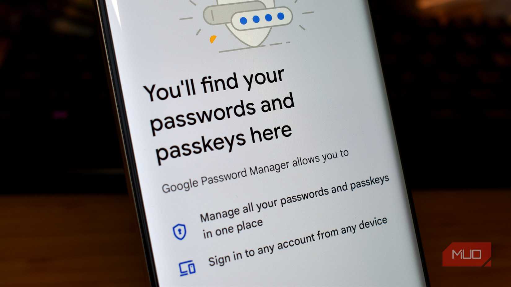 google password manager check smartphone screen