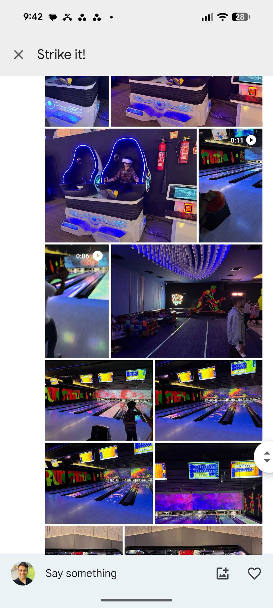 social media in Google Photos