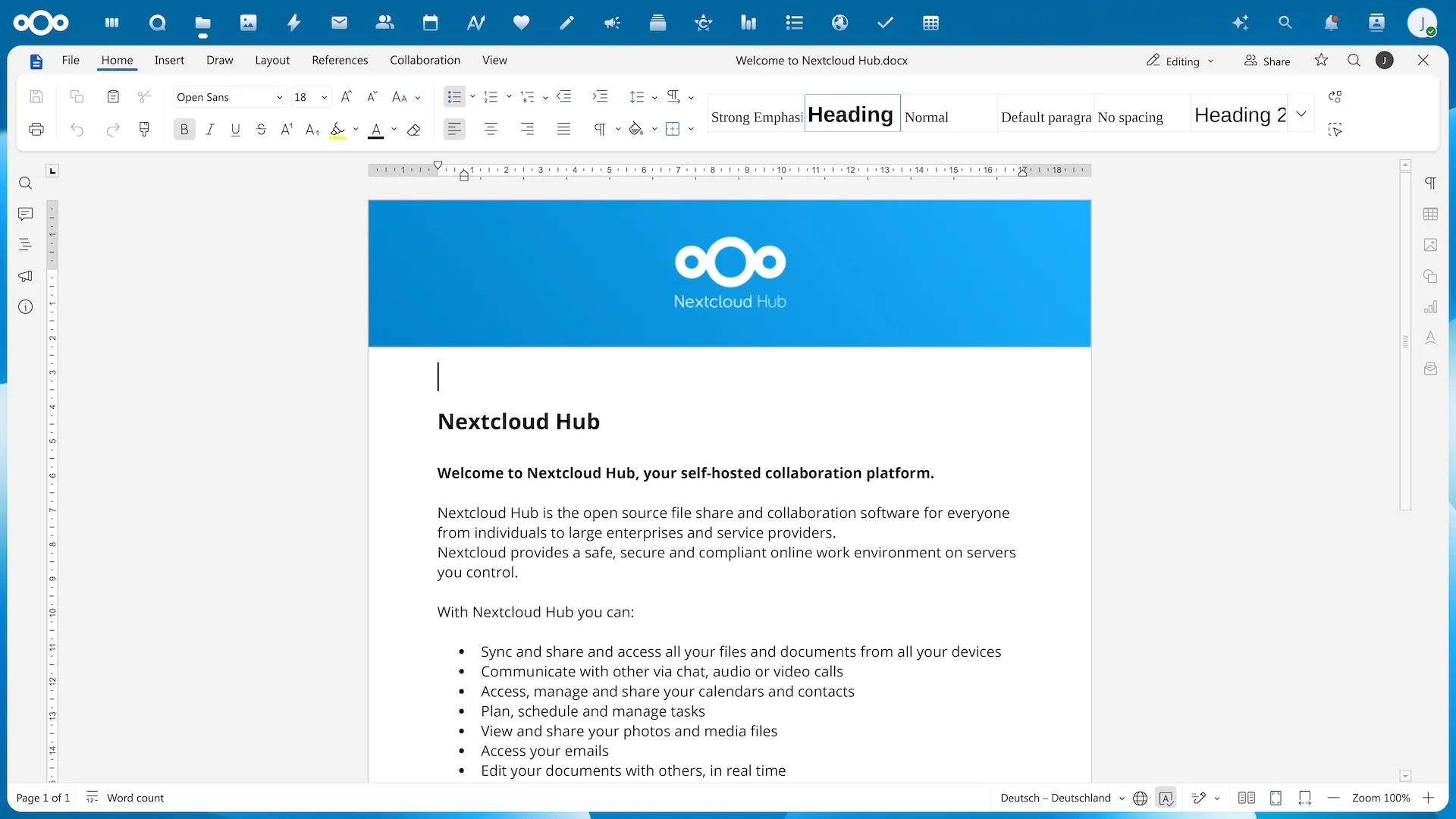The image shows a computer screen displaying a EuroOffice's user interface with a blue theme, toolbars, and menus.
