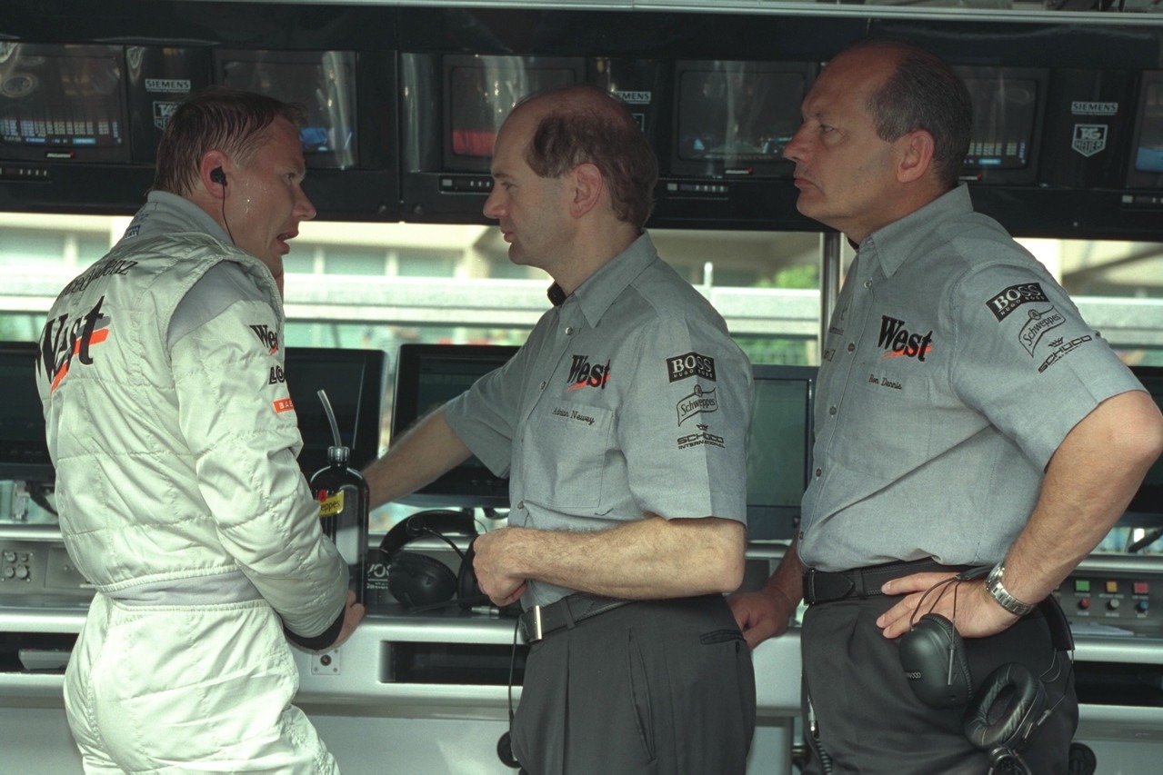 Hakkinen, Newey and Dennis at Monaco, 2000