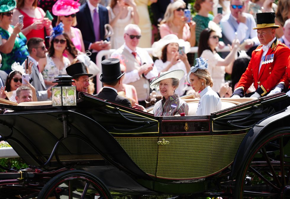 Harriet, Peter, Princess Anne, and Sir Ben Elliot