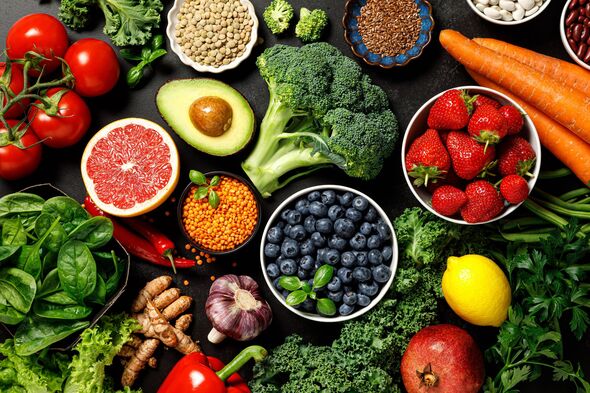 Healthy food. Healthy eating background. Fruit, vegetable, berry. Vegetarian eating. Superfood Healthy food. Healthy eating background. Fruit, vegetable, berry. Vegetarian eating. Superfood