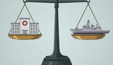 Would increasing defence spending result in ‘cuts to schools and hospitals’?