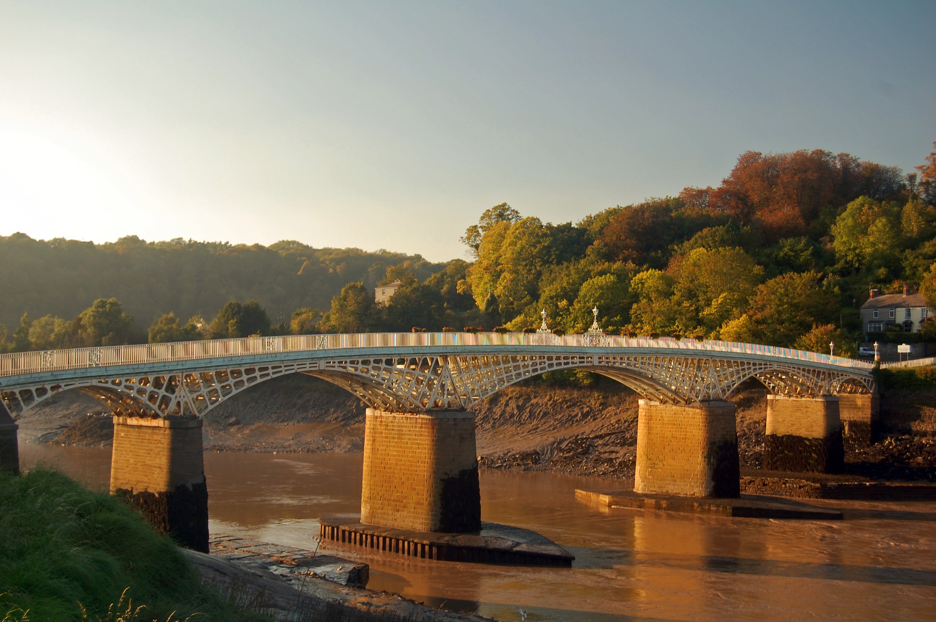 The Old Wye bridge in Chepstow has partially reopened this weekend