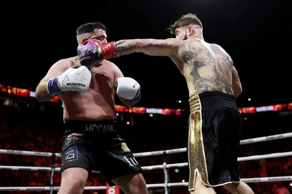 Ibiza Final Boss during his clash with Jordan McCann