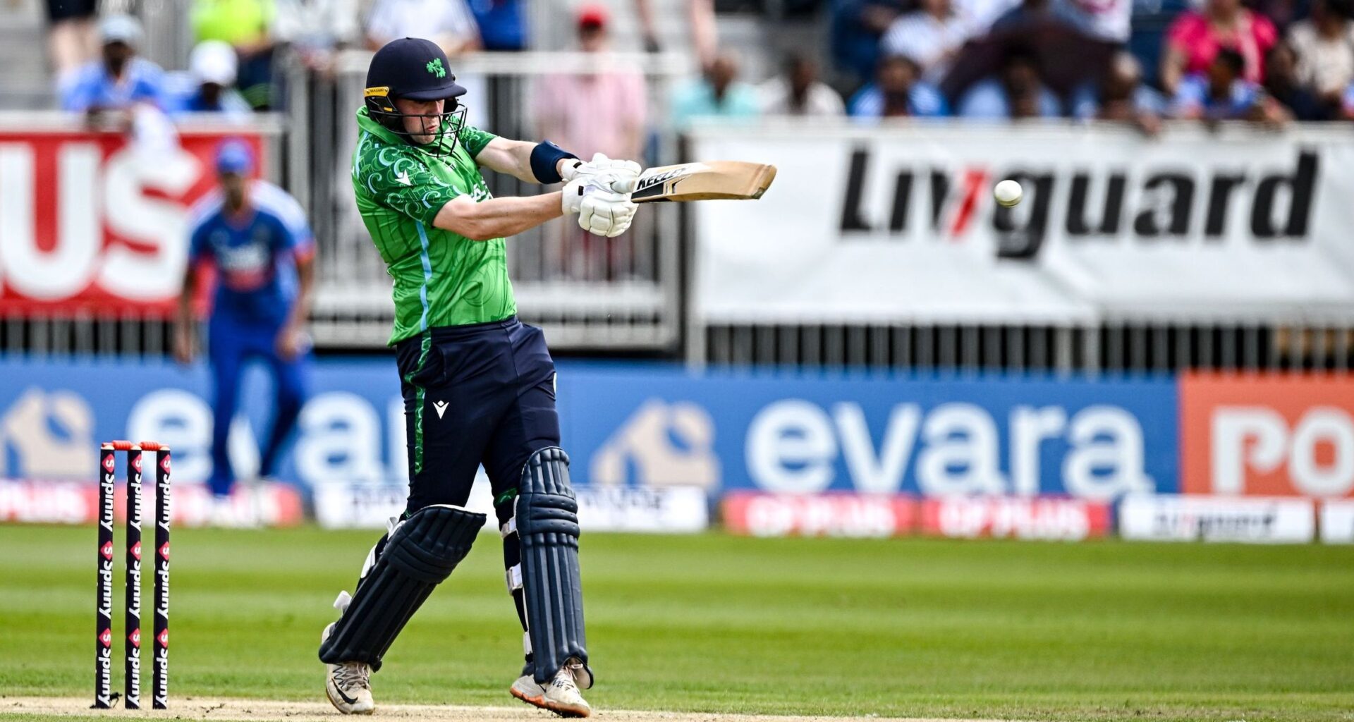 Ireland's Gareth Delany wallops THREE consecutive sixes to put pressure on India in first T20 at Stormont - TNT Sports