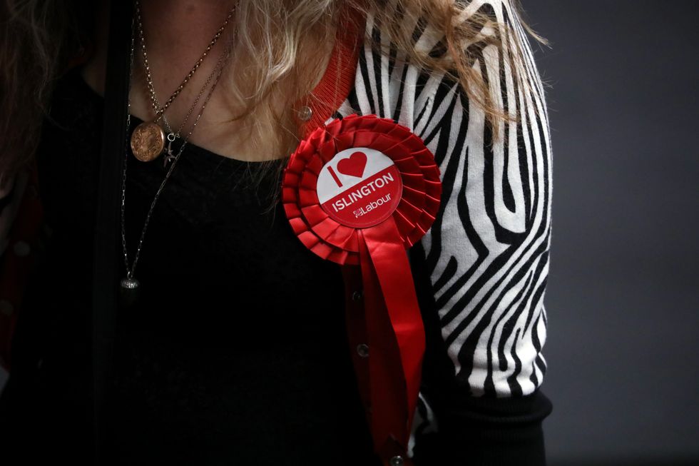 Islington Labour rosette
