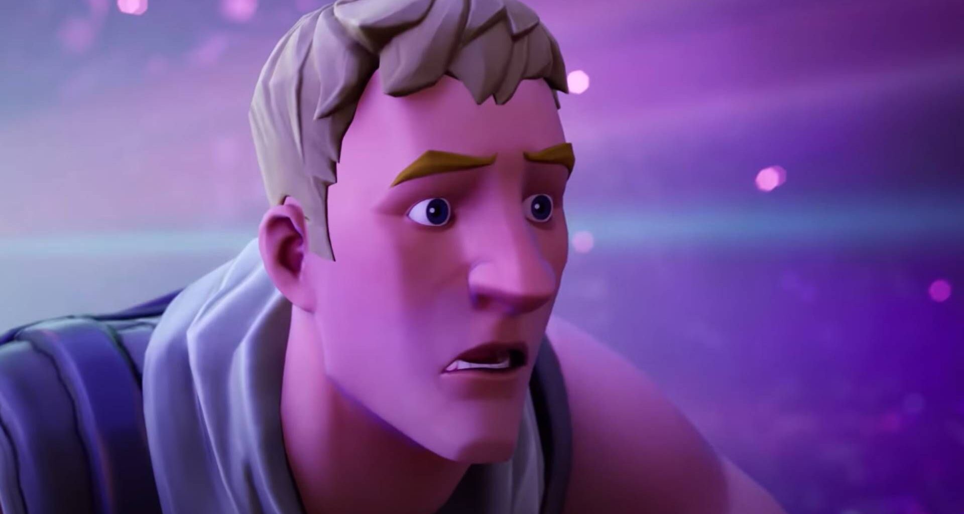 Fortnite character Jonesy looks shocked in the story trailer for Season X.