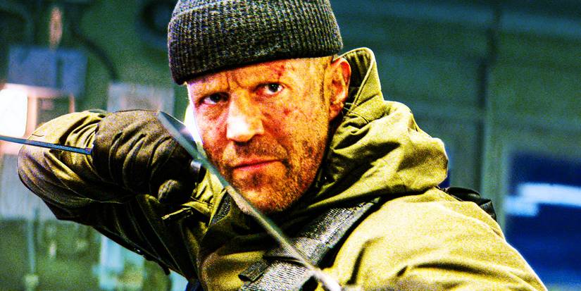 Lee Christmas, played by Jason Statham, looks serious wielding knives in 'Expend4bles'.