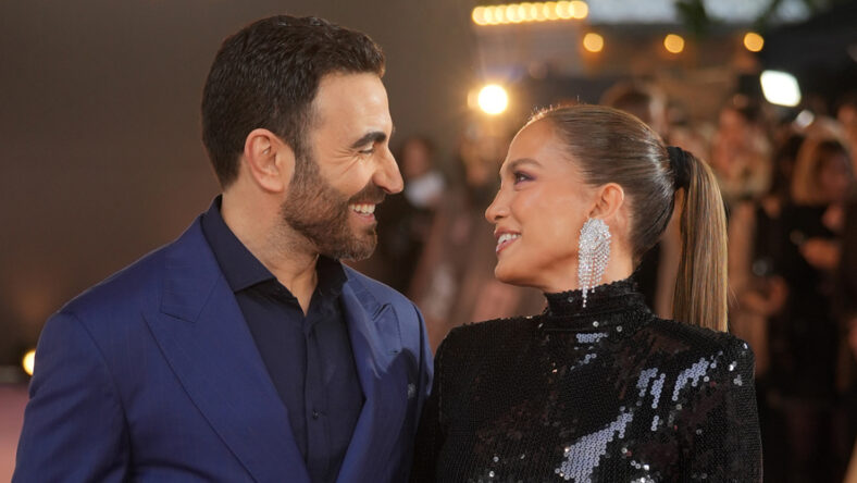 Brett Goldstein and Jennifer Lopez at Office Romance London premiere