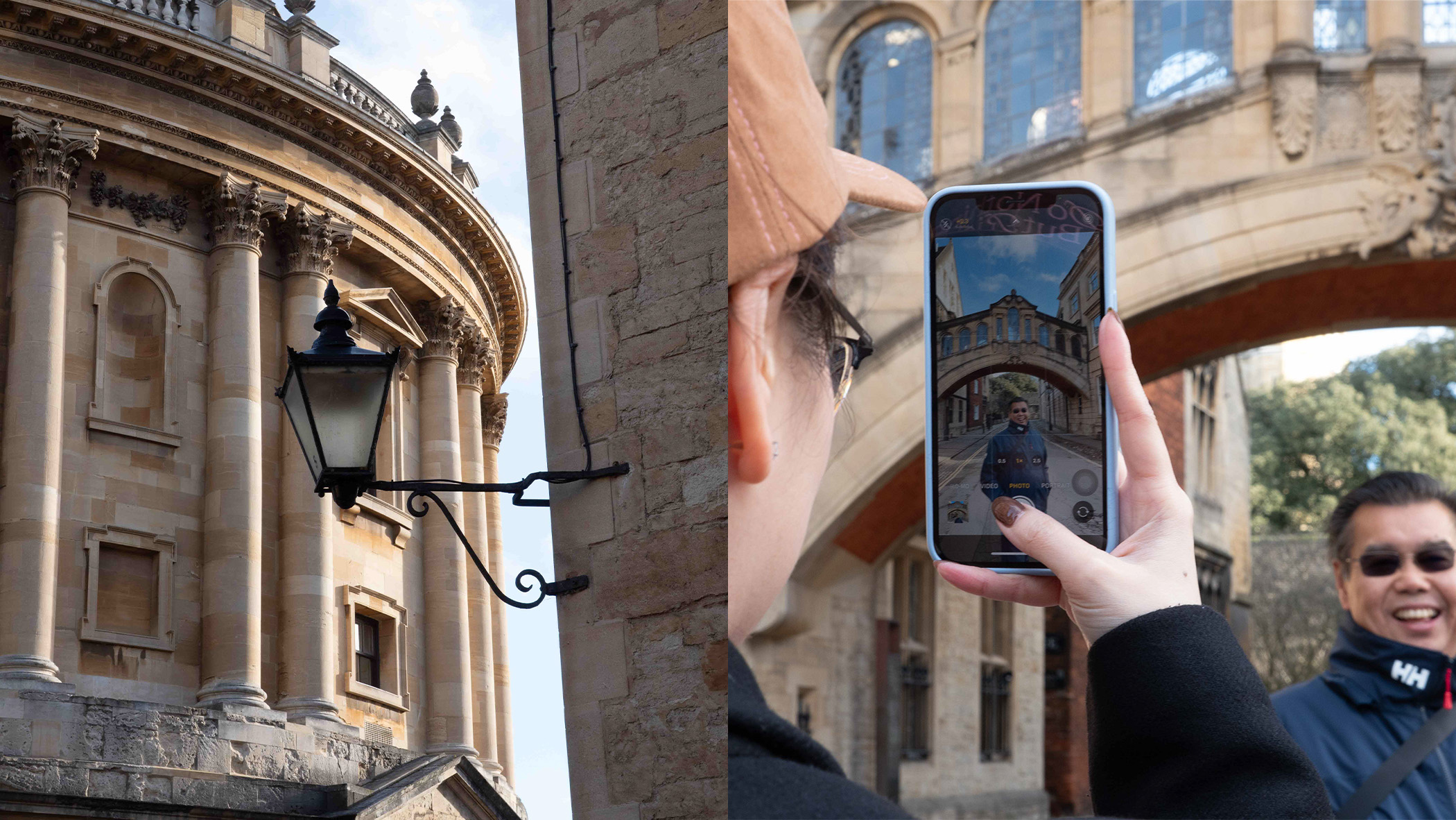 Tourists in Oxford.