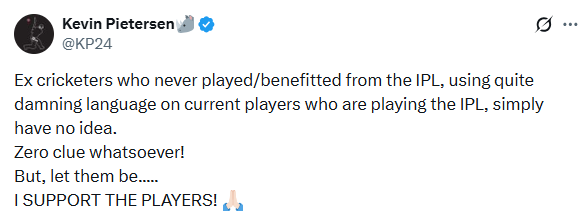 Kevin Pietersen post Kevin Pietersen
