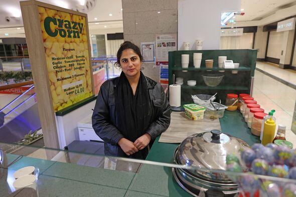 Natasha Akram of 'Crazy Corn' in Kirkgate Shopping Centre Natasha Akram of 'Crazy Corn' in Kirkgate Shopping Centre