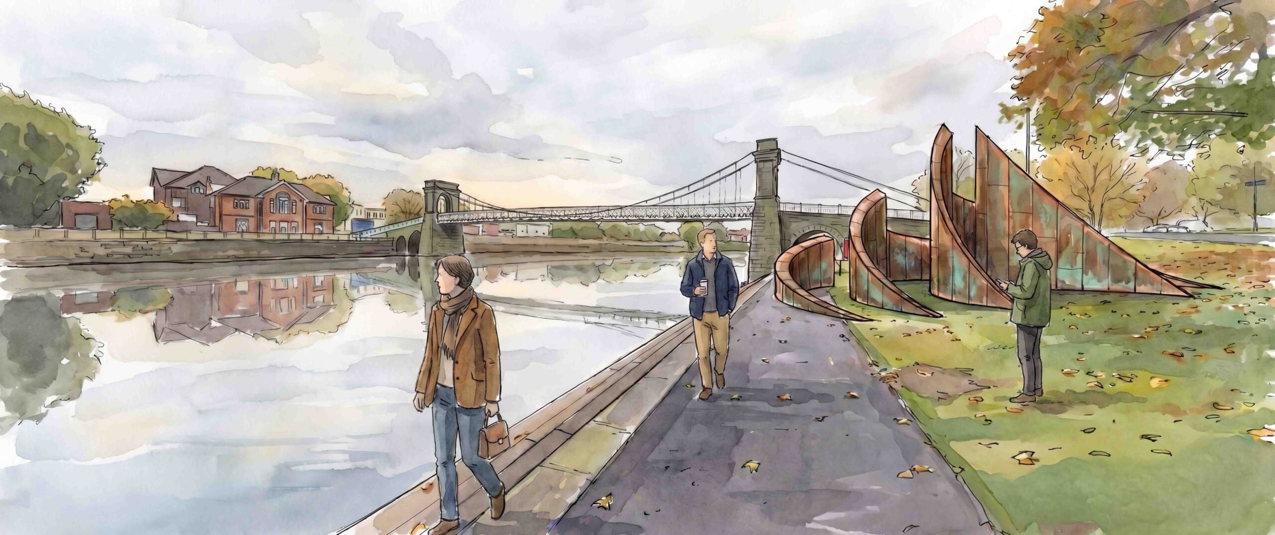 Nine designs revealed for new Wilford Suspension Bridge lovelock structure lovelocks loved yesterday 6655x2795 1 scaled