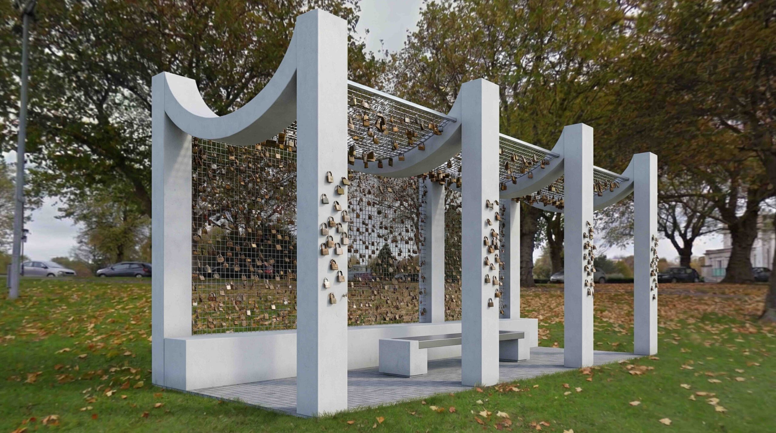Nine designs revealed for new Wilford Suspension Bridge lovelock structure lovelocks rlocked together 6675x3730 1 scaled