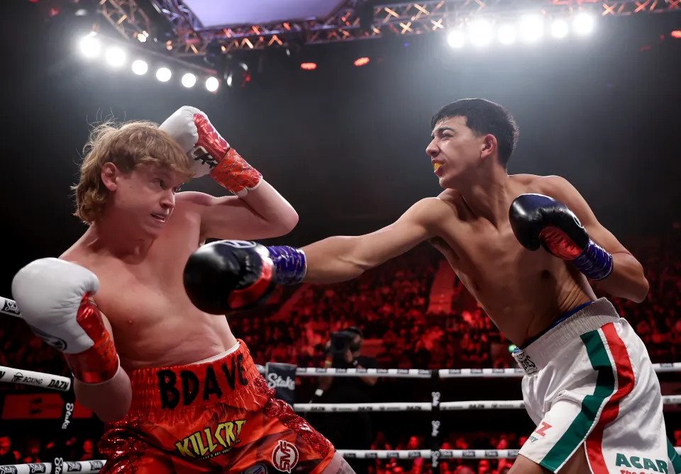 BDave (left) has pulled out of Saturday's fight at Manchester's AO Arena