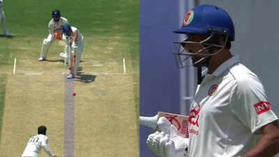 IND vs AFG: Mohammad Saleem Safi walks off without review as animated scenes unfold near Afghanistan dugout