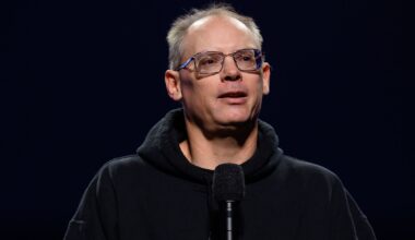 Tim Sweeney speaking at Unreal Fest 2026.