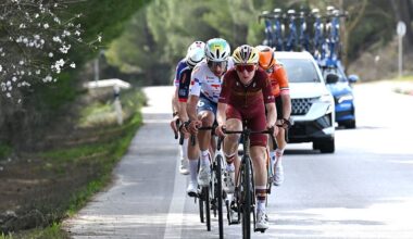 PIZARRA, SPAIN - FEBRUARY 18: Lucas Towers of Great Britain and Team Modern Adventure Pro Cycling competes in the breakaway during the 72nd Vuelta a Andalucia Ruta Ciclista Del Sol 2026, Stage 1 a 150.1km stage from Benahavis to Pizarra on February 18, 2026 in Pizarra, Spain. (Photo by Szymon Gruchalski/Getty Images)