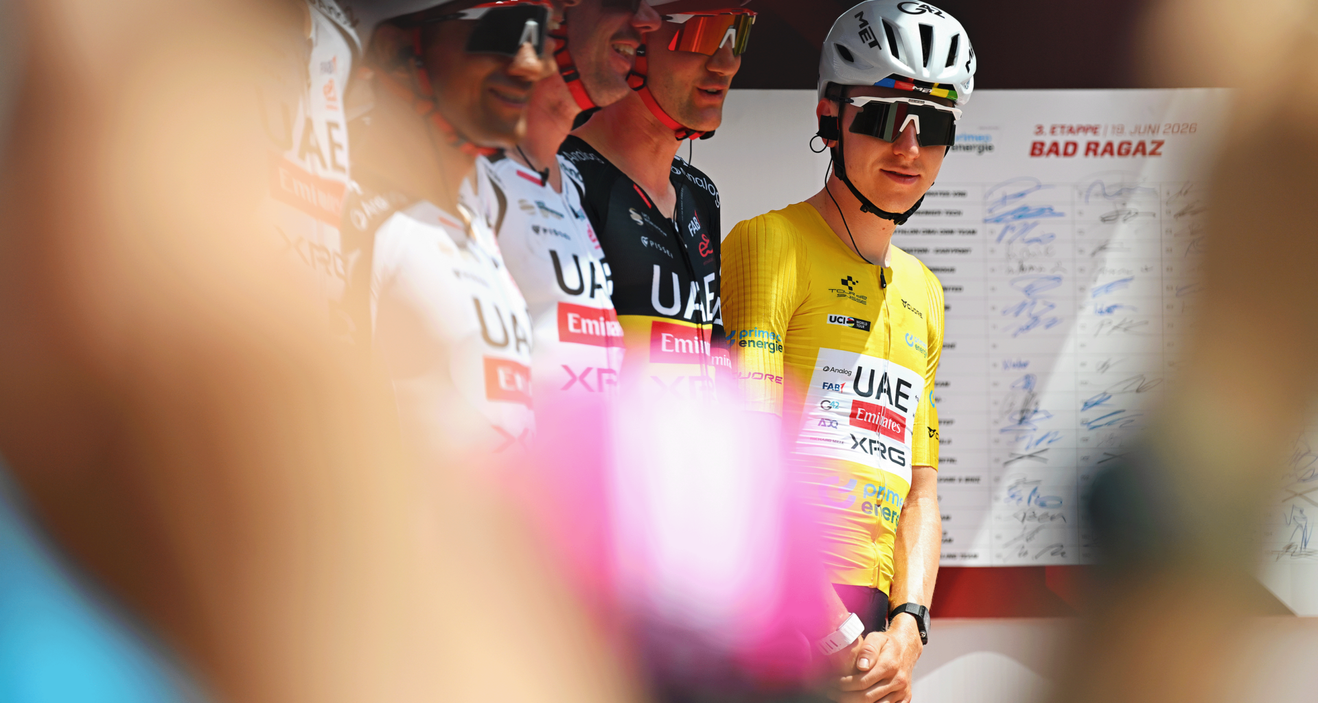 'She wants me to bring this jersey home' – Tadej Pogačar races on with added motivation at Tour de Suisse after partner Urška Žigart's crash