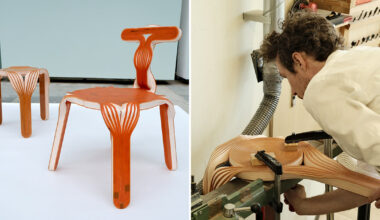 hand-bent after 3D printing, oberdoerfer & krebs' seating rethinks digital fabrication