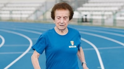 Emma Maria Mazzenga's fitness secret for healthy body at 92: short sessions, sprints, walks, fish, eggs, veggies. No marathons. No extremes. (Instagram/ The Washington Post)