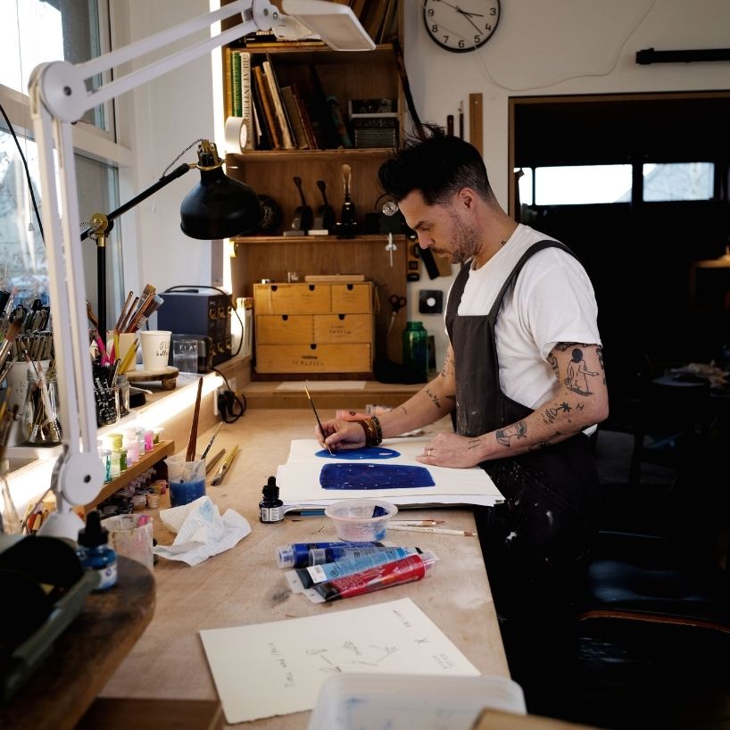 oliver jeffers x anicorn time and space watch 11