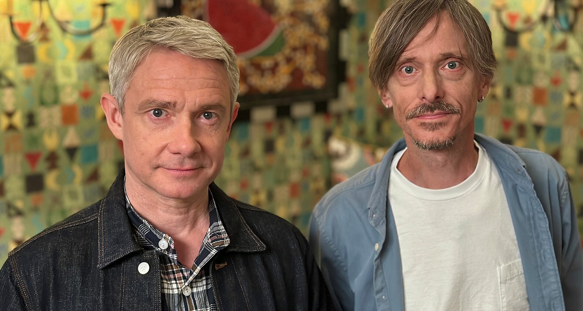 Mackenzie Crook and Martin Freeman are reunited as the BBC celebrates 25 years of The Office - BBC