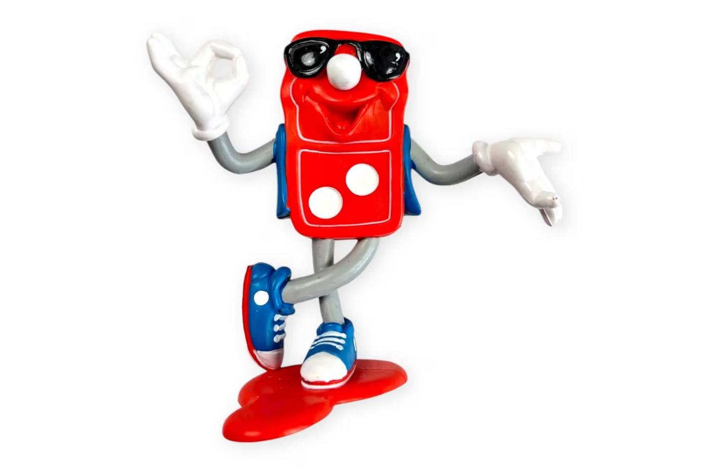Domino&rsquo;s pizza with sunglasses toy