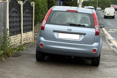 One of the examples of pavement parking shared by Michael