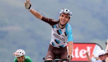 during stage 12 of the Le Tour de France 2017, a 214.5km stage from Pau to Peyragudes on July 13, 2017 in Pau, France.