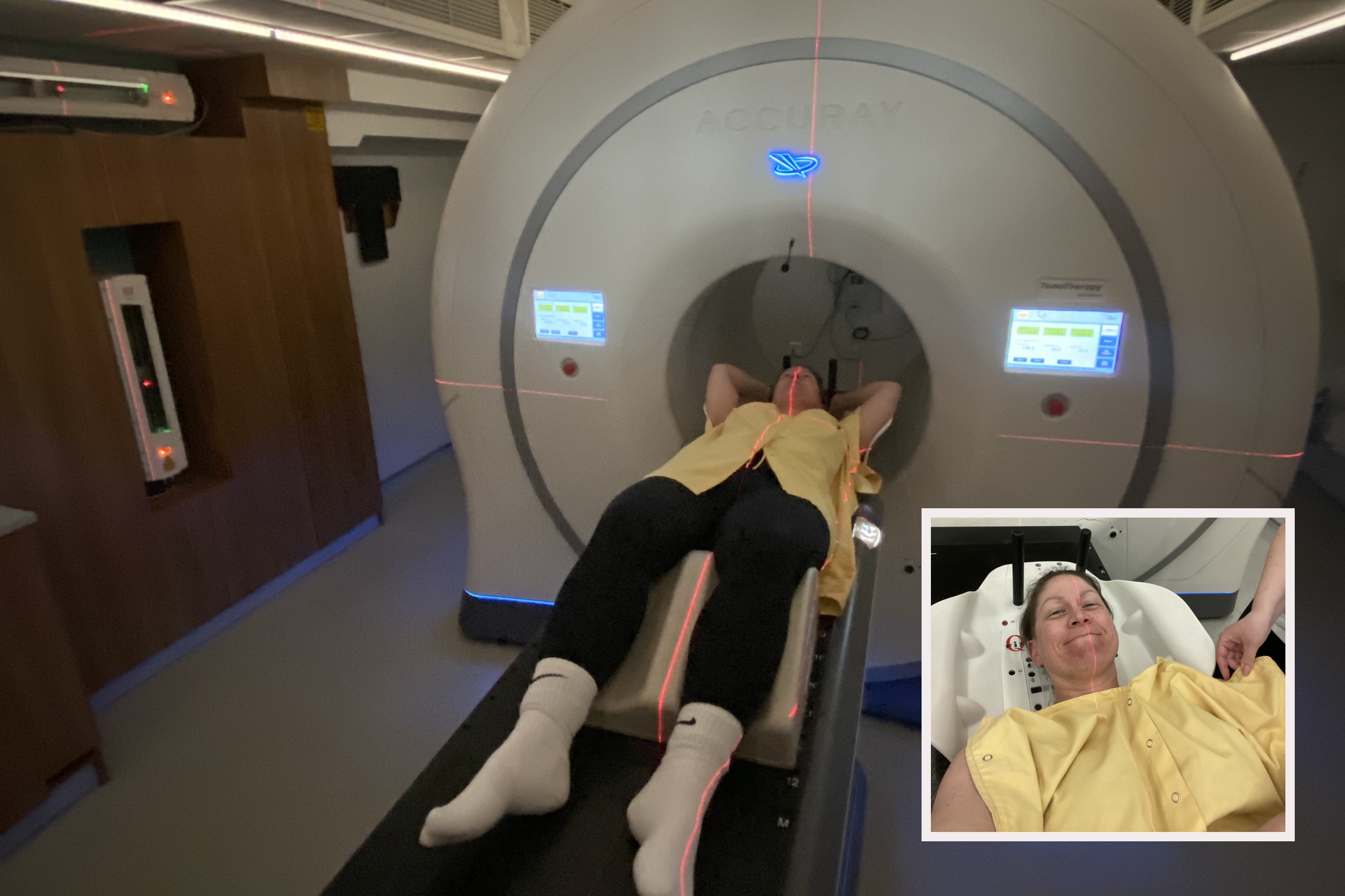 Rebecca heads into radiotherapy