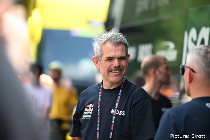 Ralph Denk ahead of stage 19 at the 2026 Giro d'Italia
