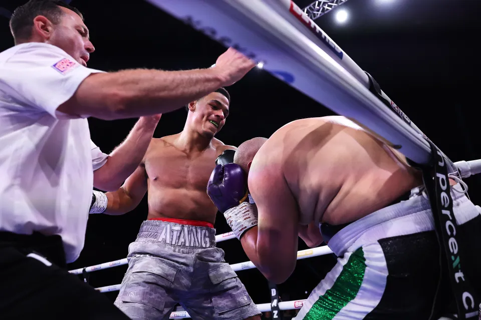 Leo Atang during his latest KO victory