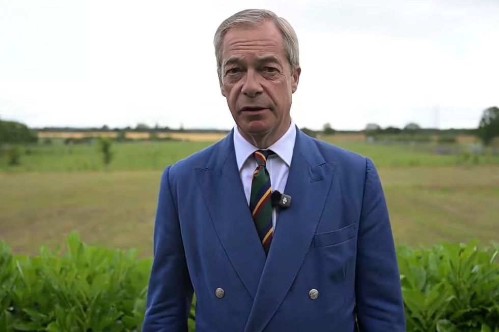 Reform UK leader Nigel Farage sent a direct message to Restore Britain voters