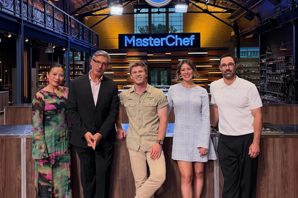 Robert Irwin with MasterChef judges