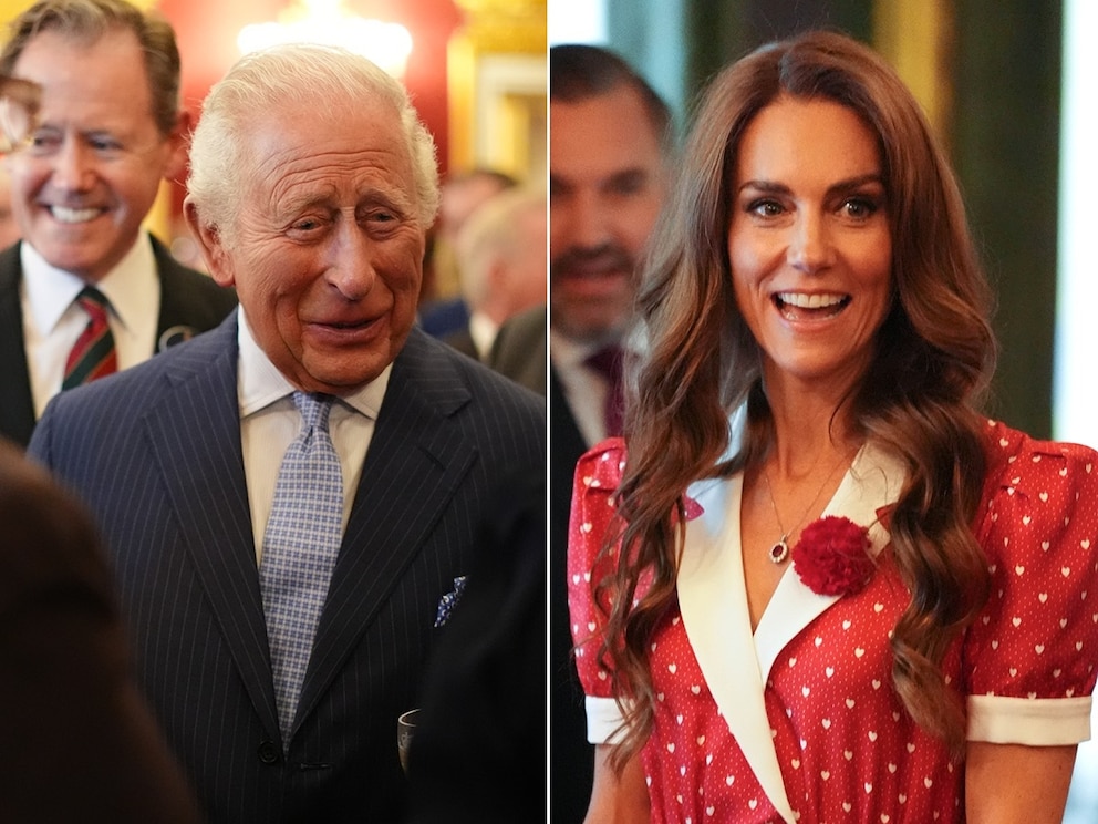 PHOTO: King Charles III and Catherine, Princess of Wales attend a Cancer Research UK reception to mark the charity's 125th anniversary at St James's Palace, June 2, 2026, in London.