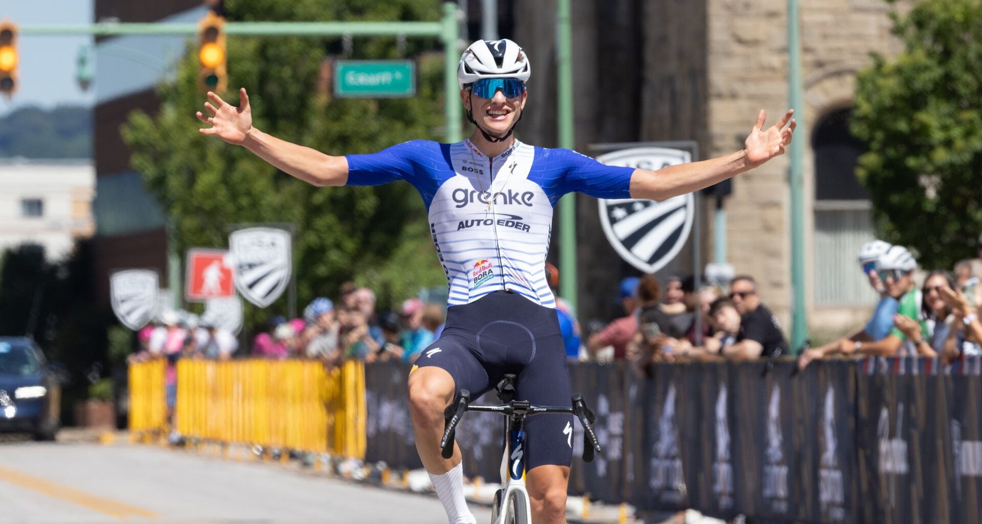 US Road Championships: Enzo Hincapie solos to victory in Junior Men's road race